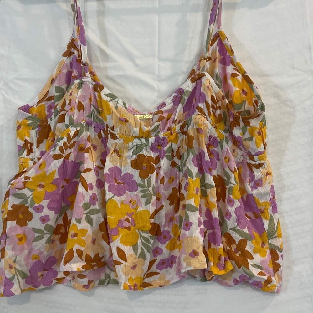 NWT - BILLABONG Happy Day Flyaway Womens Top - Size XL bohemian style tank top. - Picture 11 of 15